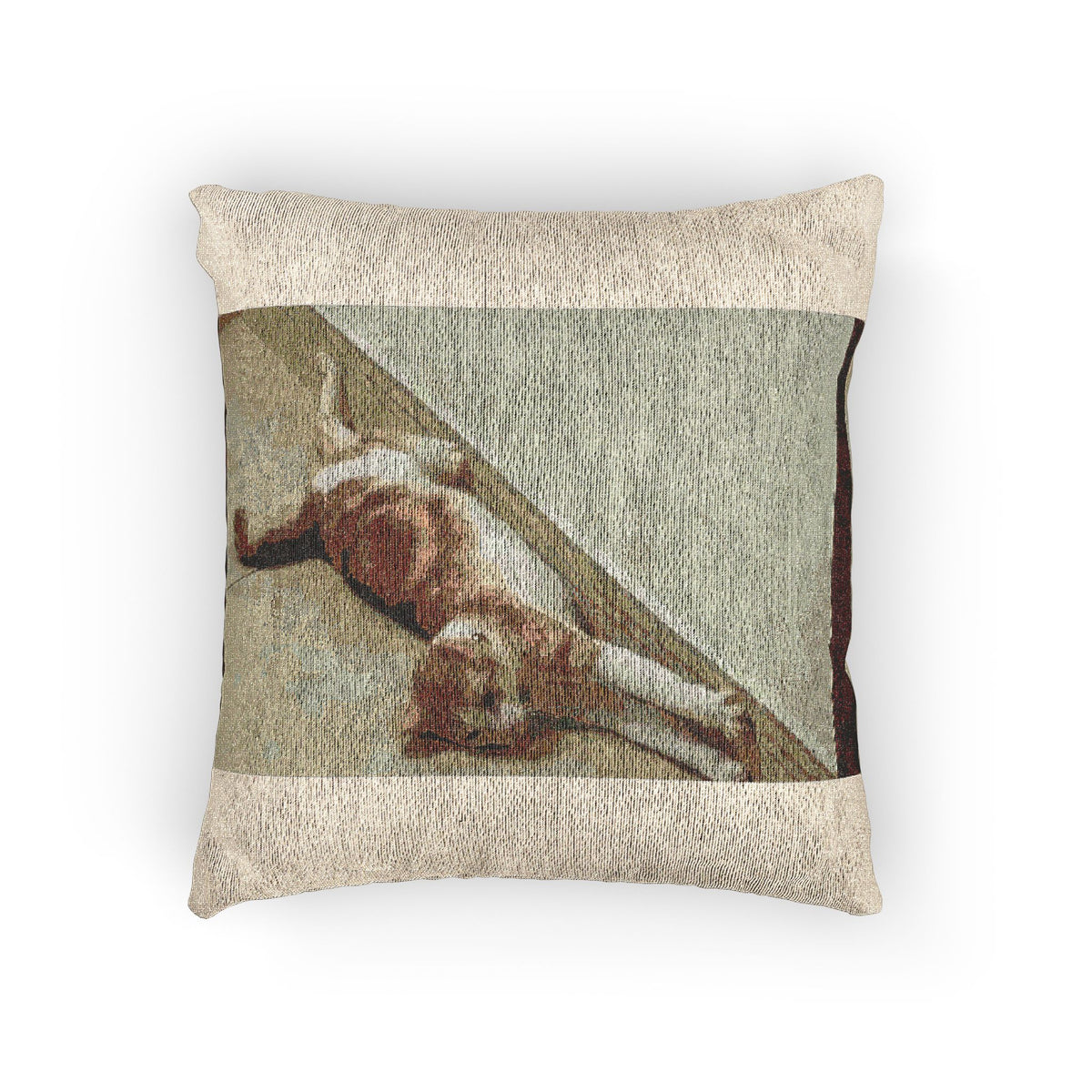 Matching Woven Pet Portrait Pillow